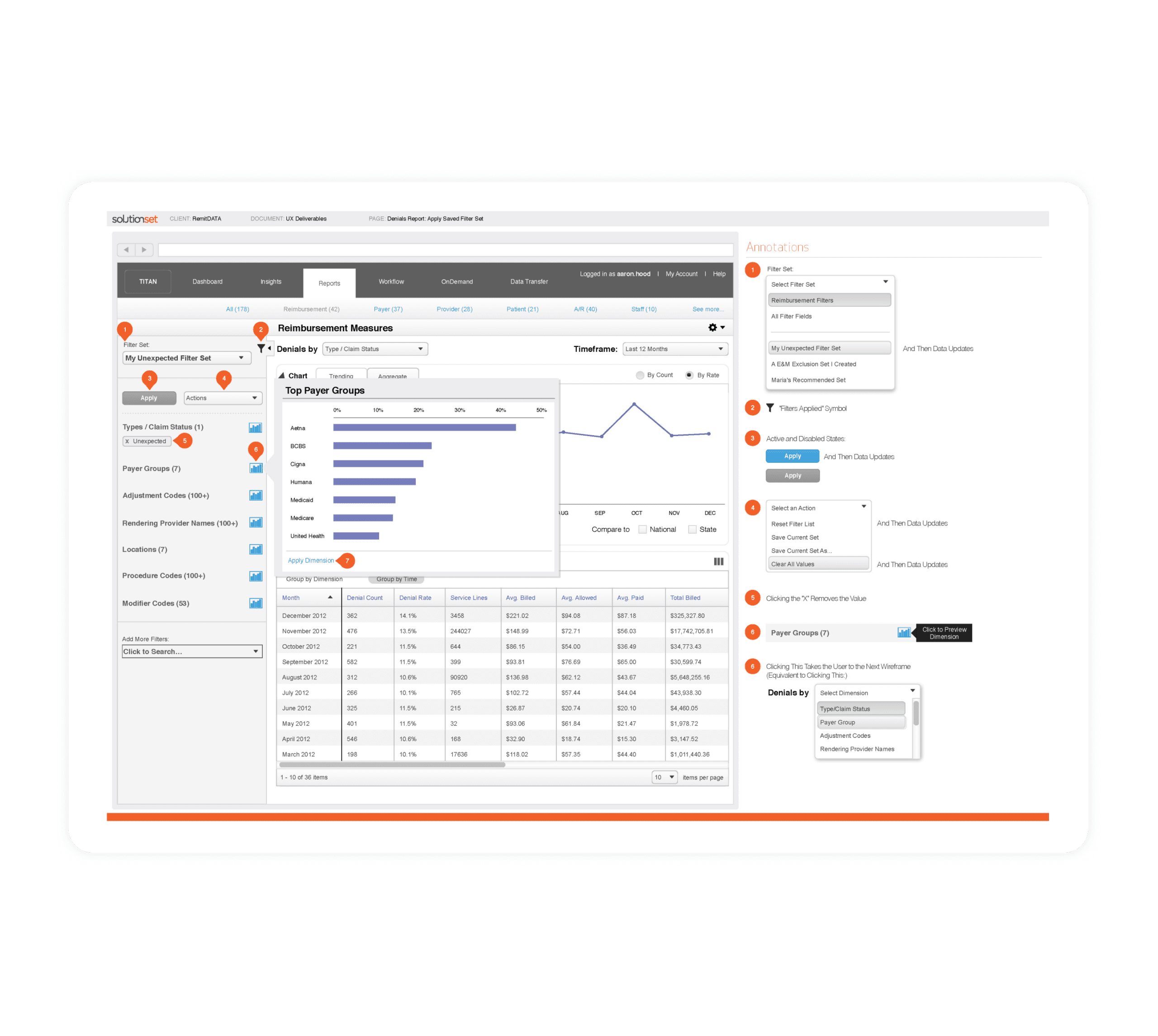 RemitData Wireframe