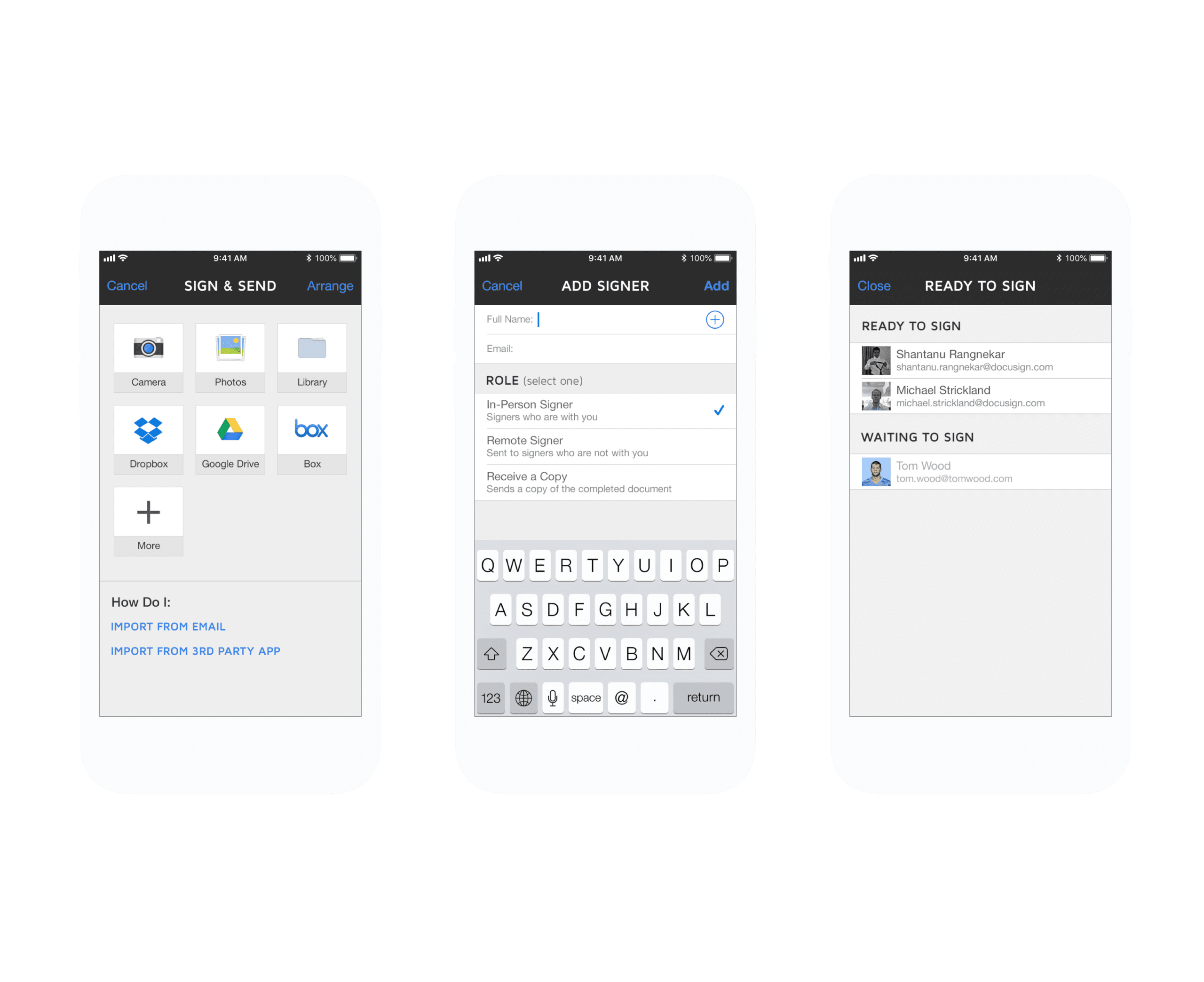 DocuSign iOS App