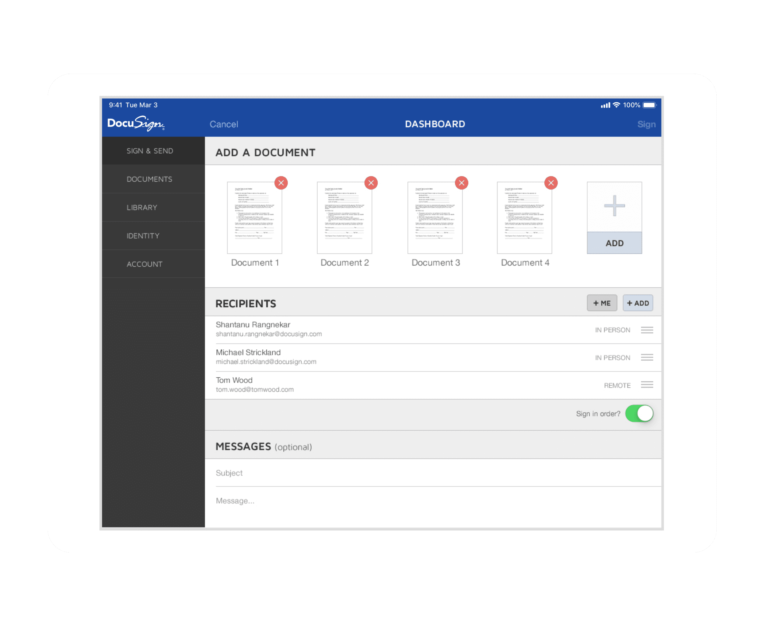 DocuSign iOS App
