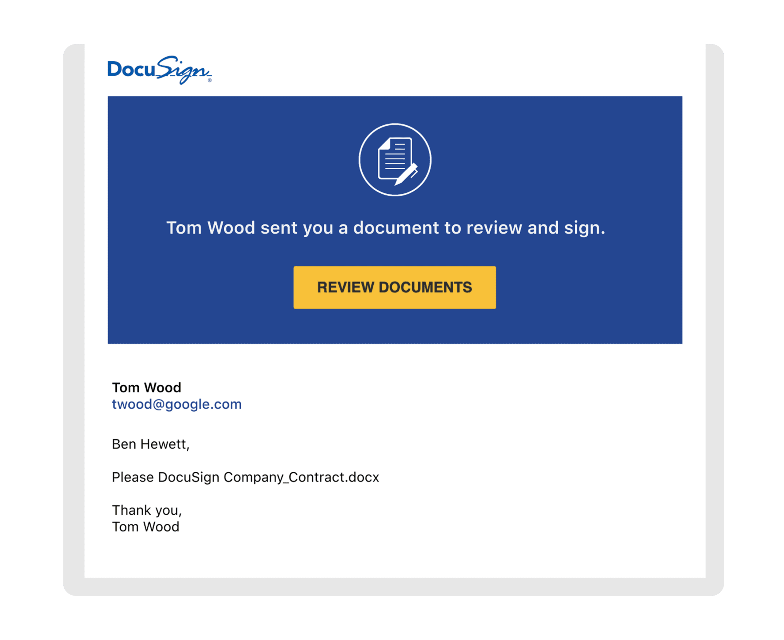 DocuSign Email