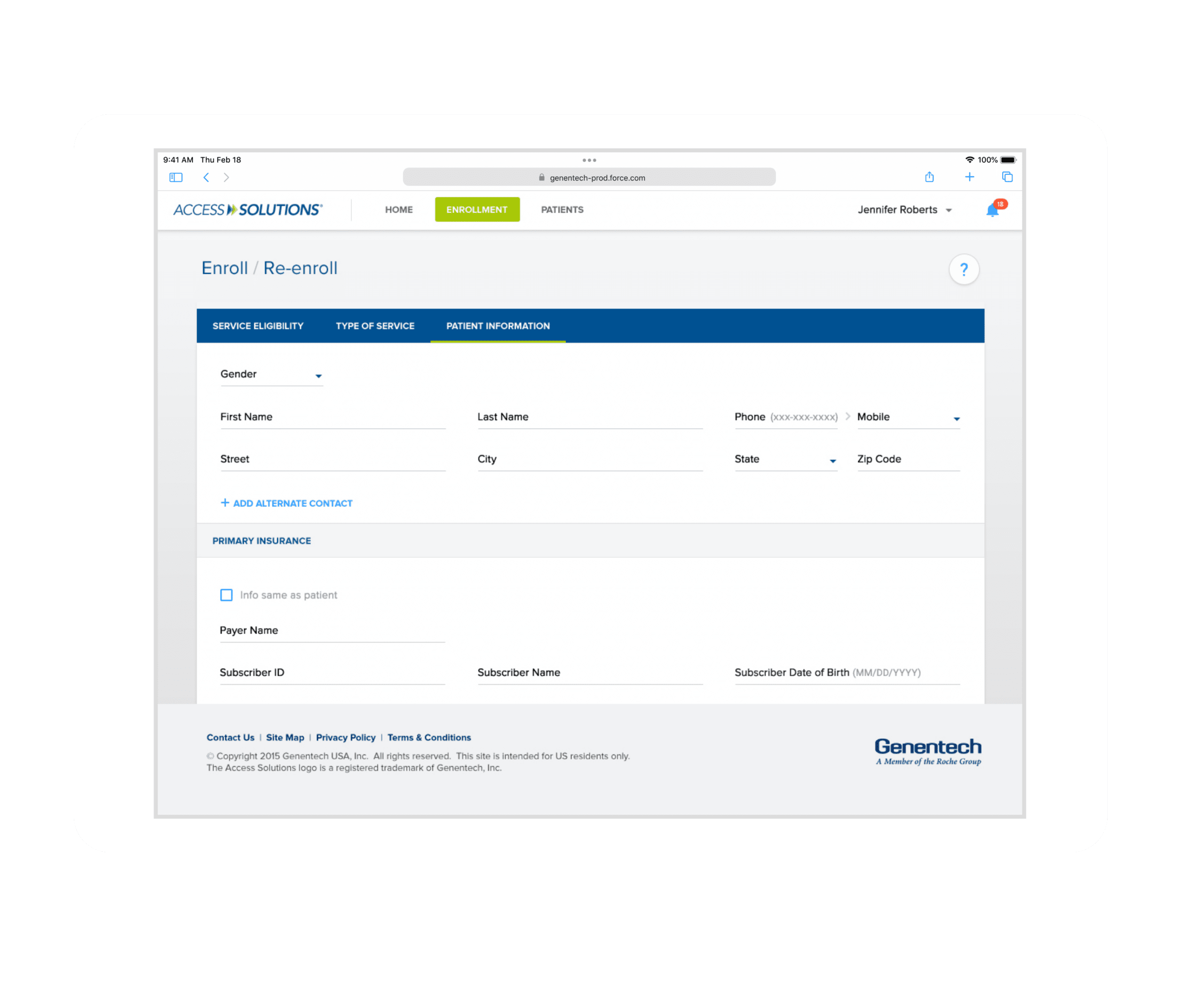 My Patient Solutions Web App
