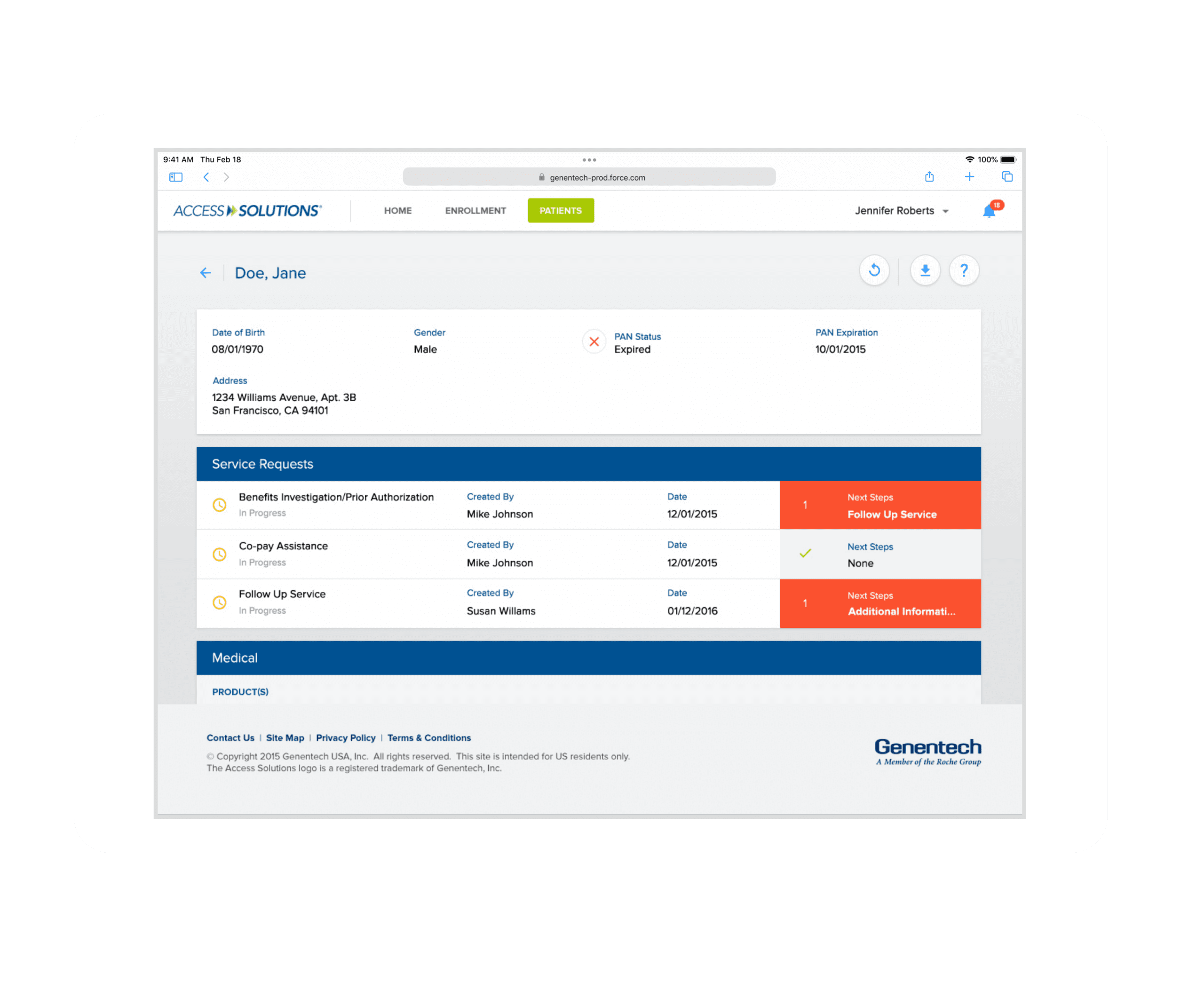 My Patient Solutions Web App