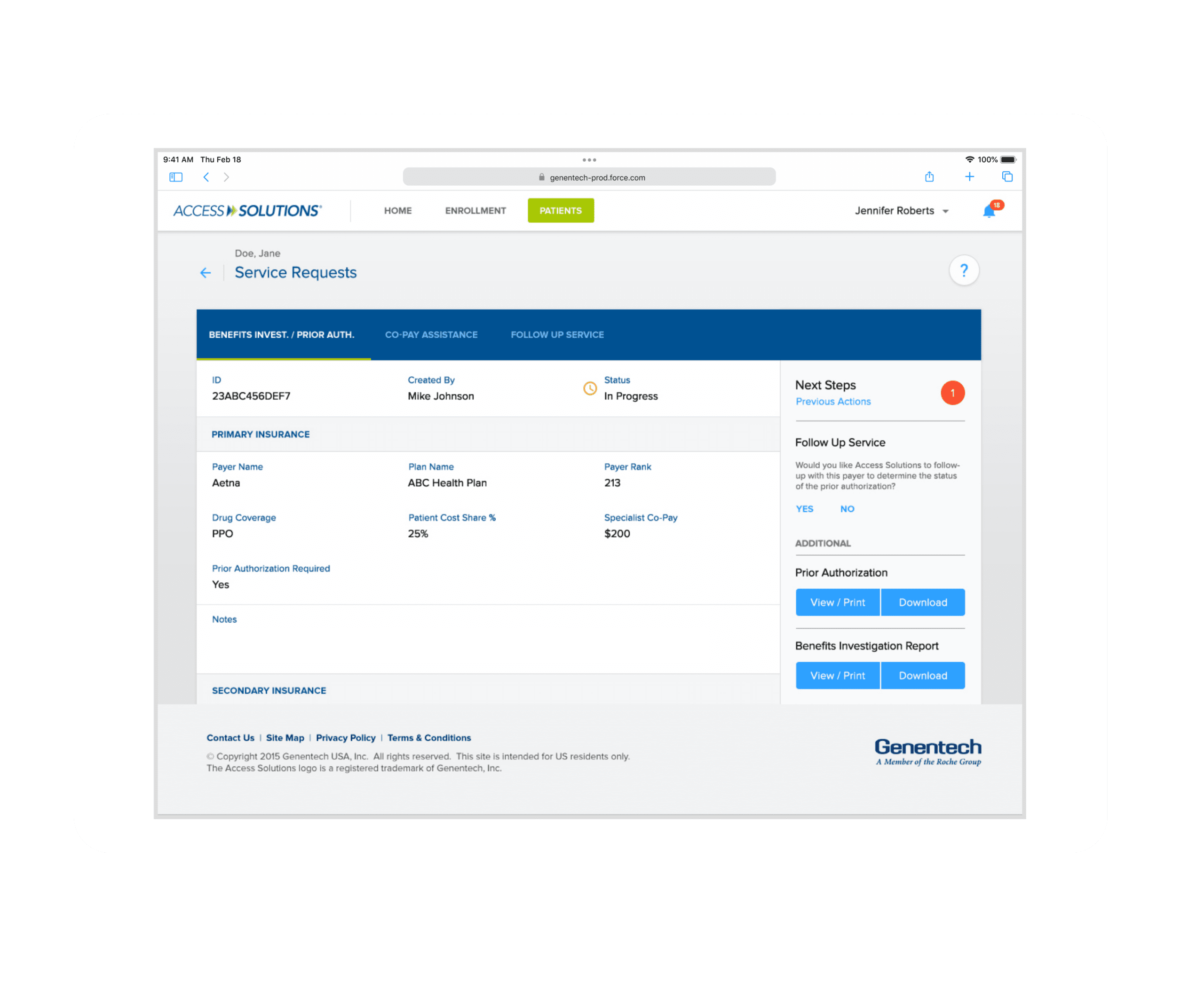 Access Solutions My Patient Solutions App