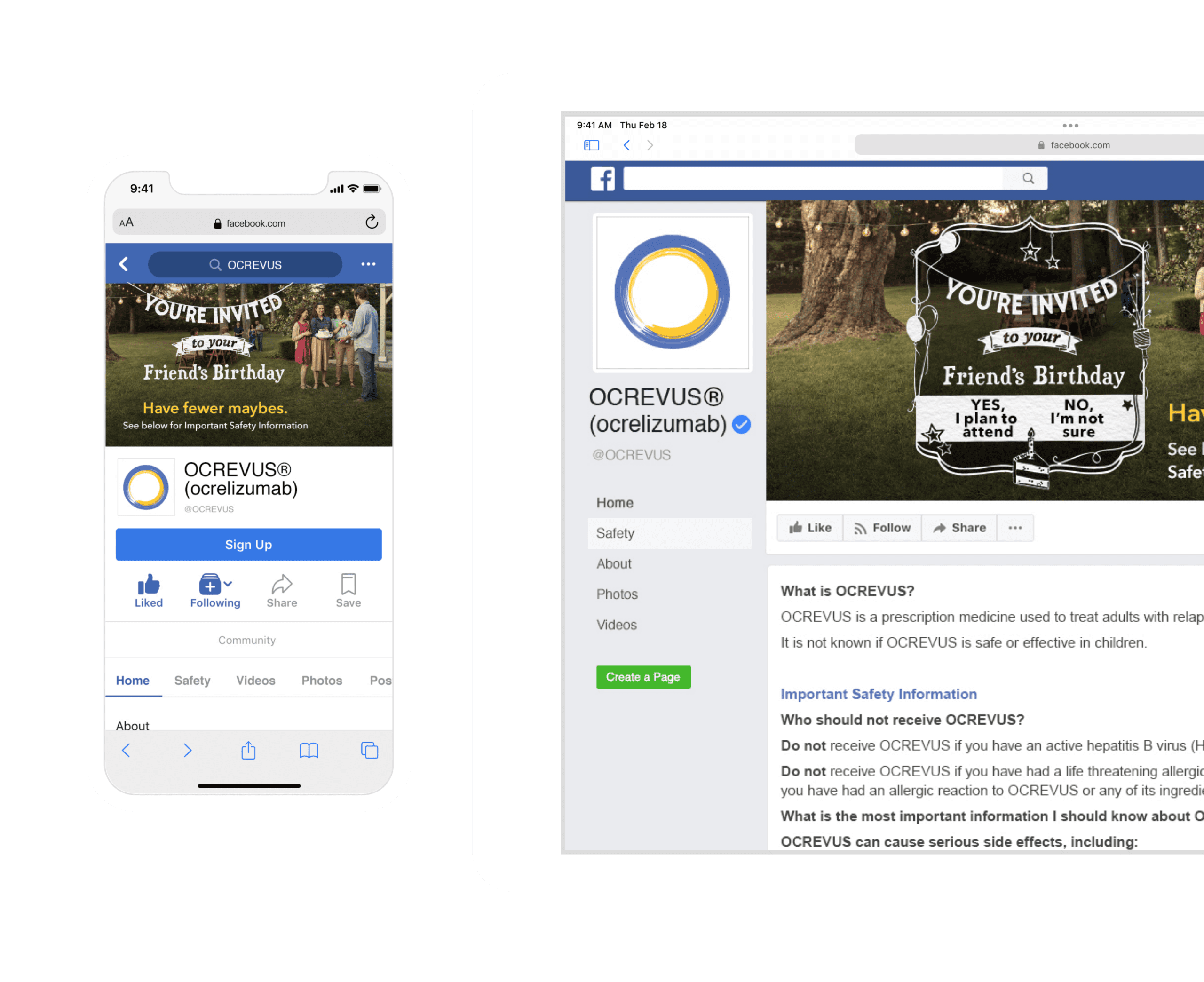 OCREVUS Facebook Group