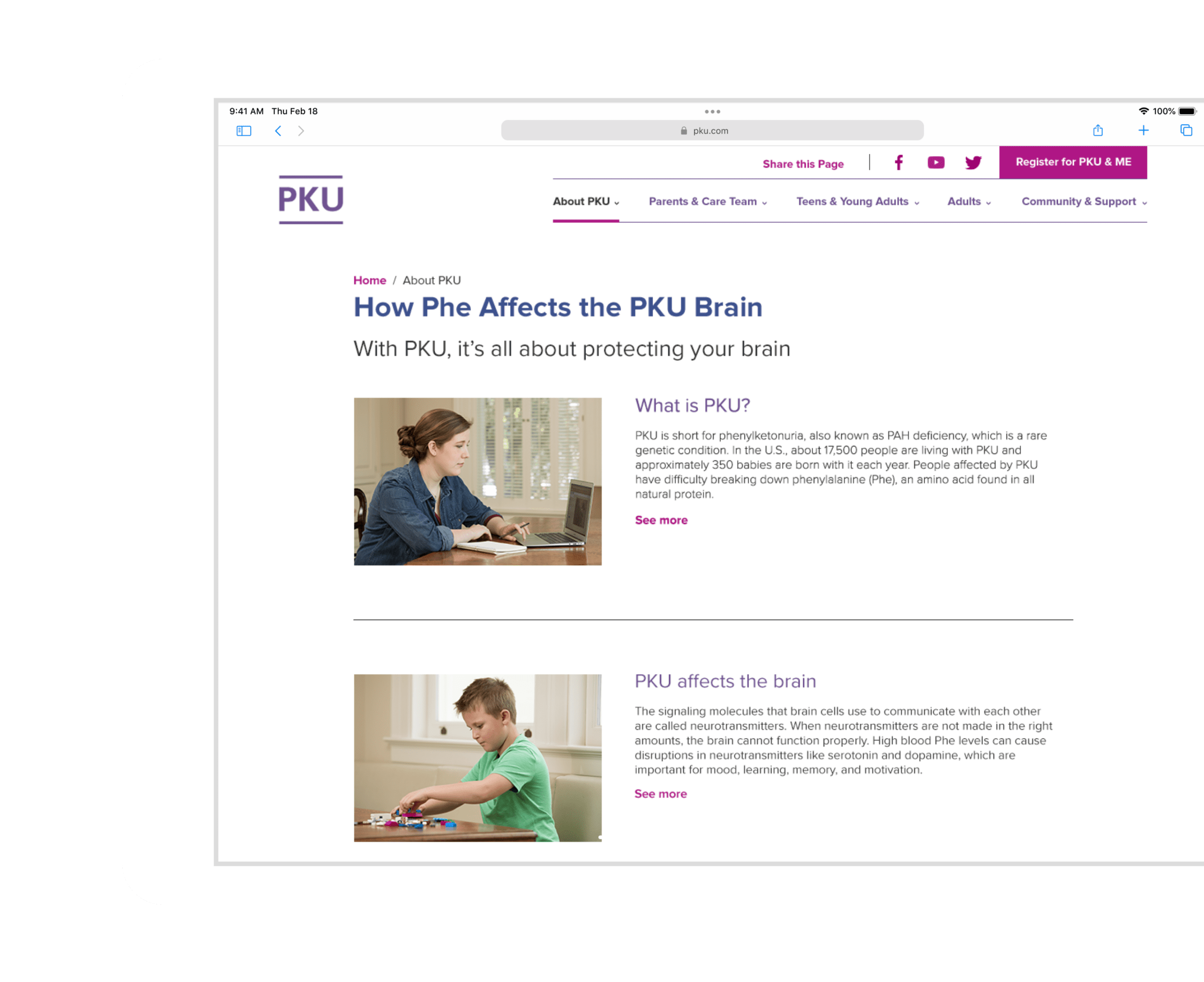 BioMarin PKU Patient Website