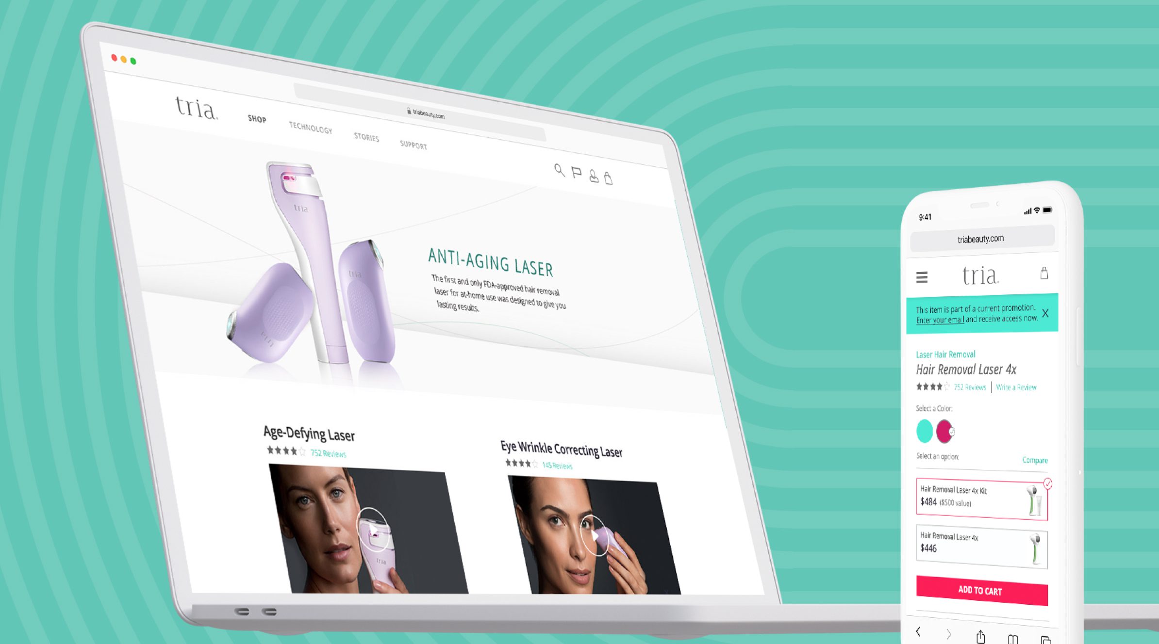 Tria Beauty eCommerce Website