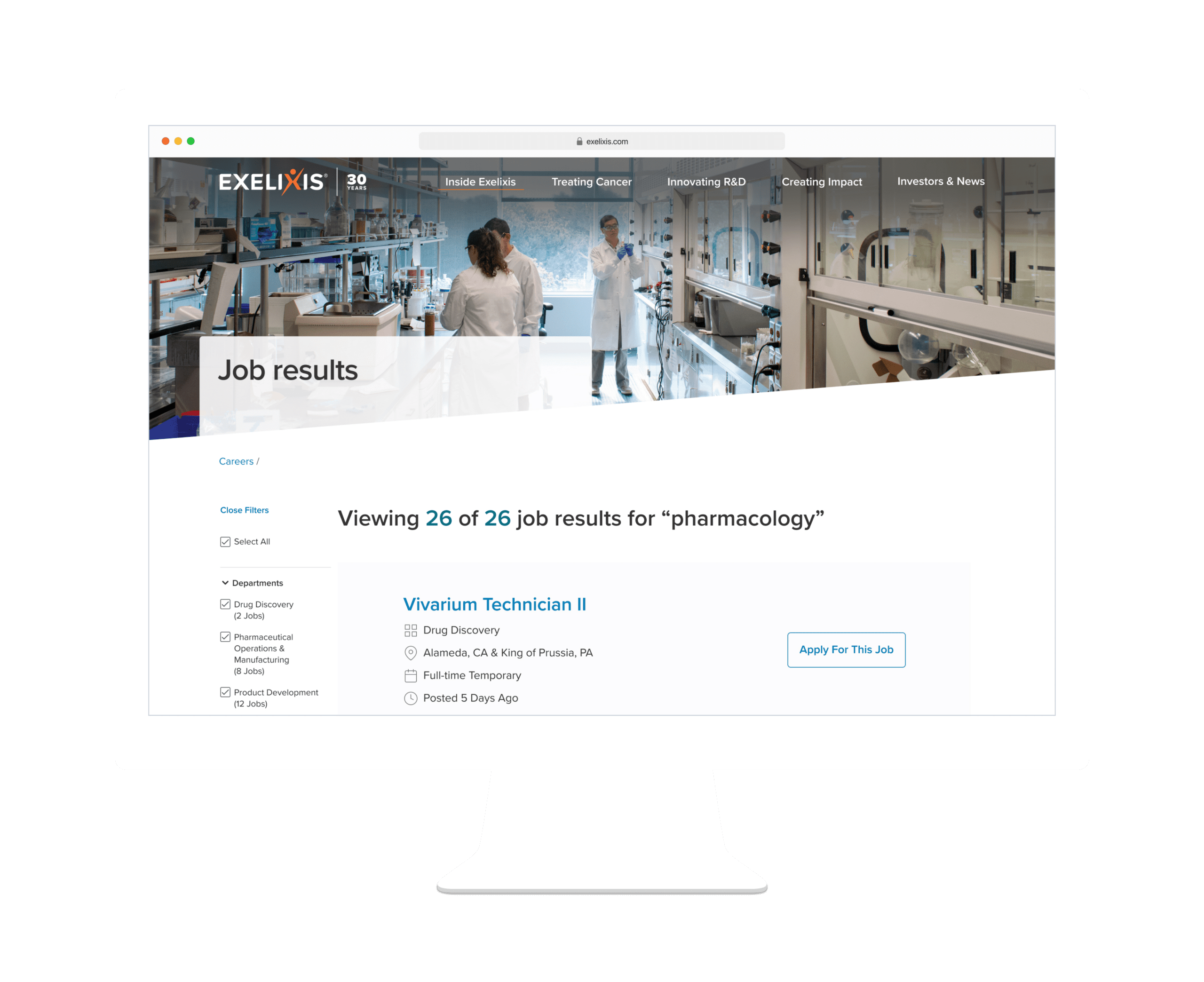 Exelixis Careers Search