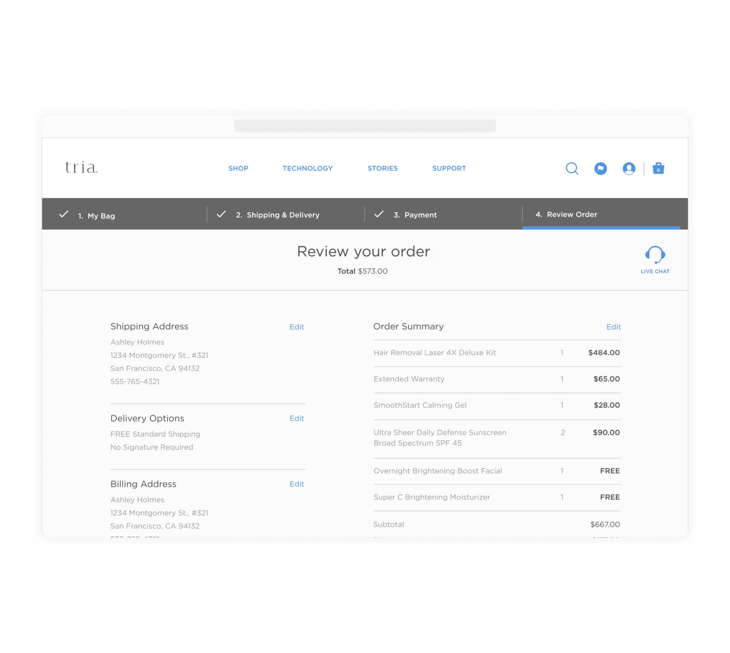 Trim Beauty Wireframe
